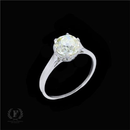 EXQUISITELY ELEGANT OLD EUROPEAN DIAMOND RING