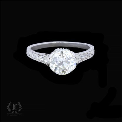 VINTAGE OLD MINE CUT DIAMOND ENGAGEMENT RING