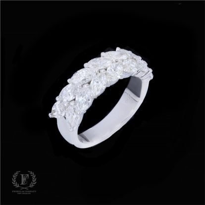 MARVELOUS MARQUISE DIAMOND HALF ETERNITY BAND