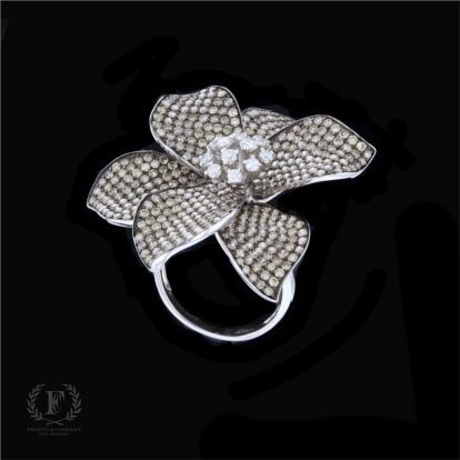 DIAMOND FLOWER ESTATE RING