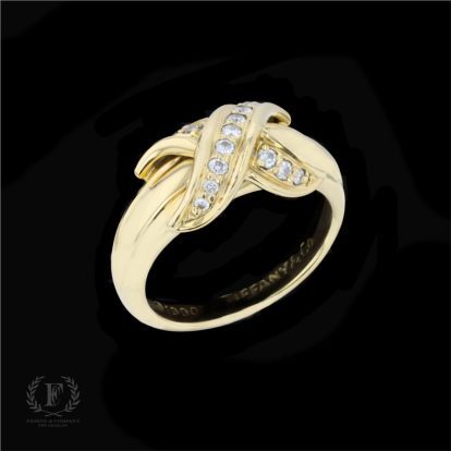 18K YELLOW GOLD TIFFANY & CO DIAMOND RING