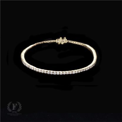 ROUND BRILLIANT DIAMOND TENNIS BRACELET