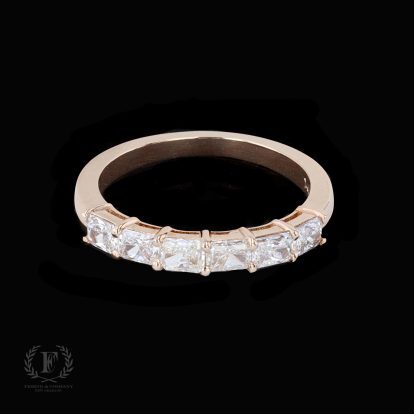 ROSE GOLD DIAMOND HALF ETERNITY BAND
