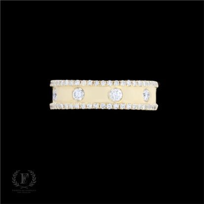 14K YELLOW GOLD ROUND DIAMOND RING