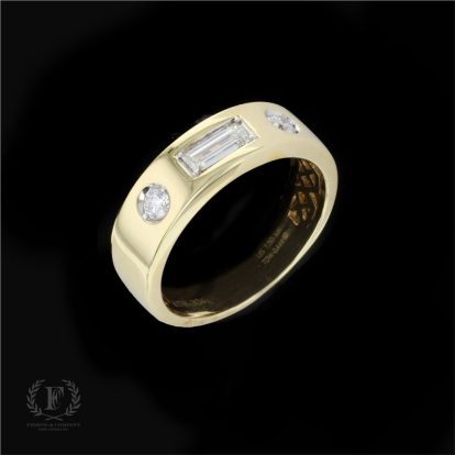 14K YELLOW GOLD DIAMOND RING
