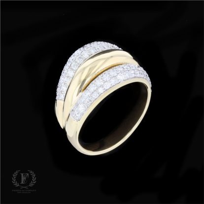 TWICE AS NICE 14K YELLOW GOLD DIAMOND RING