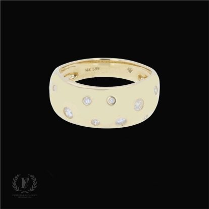 14K YELLOW GOLD DIAMOND RING