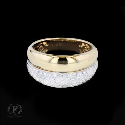 14K YELLOW GOLD DIAMOND RING