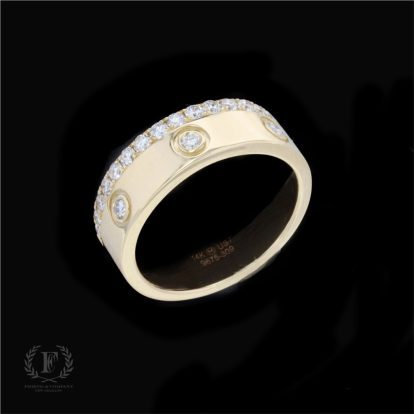 14K YELLOW GOLD  DIAMOND BAND