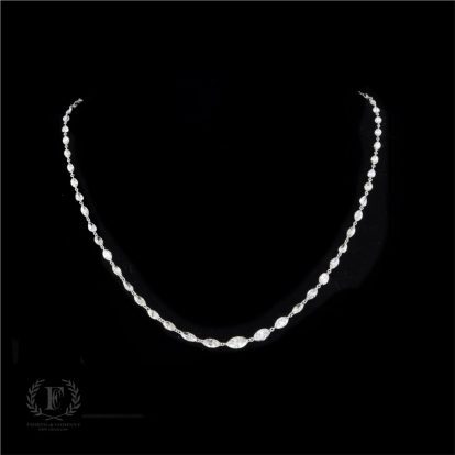 PLATINUM DRILLED DIAMOND NECKLACE